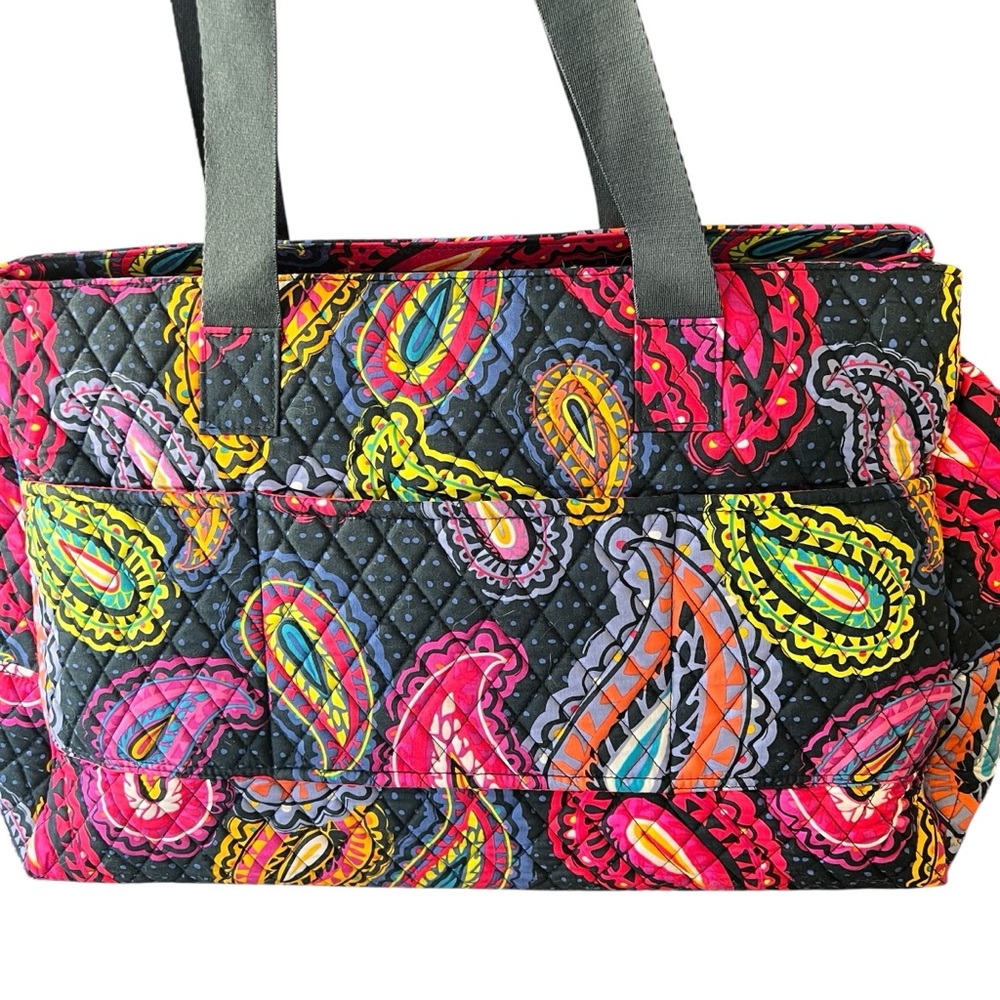 Vera Bradley Twilight Paisley Overnight Travel Bag - Picture 3 of 3